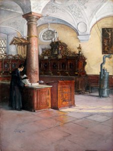 La sacrestia della chiesa universitaria a Vienna da Alfred Edler von Pflügl