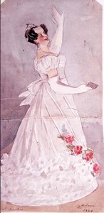 Angelica Catalani (1780-1845) in Il Fanatico, 1824 da Alfred Edward Chalon