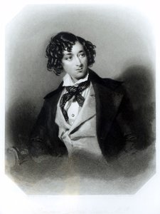 Ritratto di Benjamin Disraeli Esquire (1804-81) M.P., inciso da H. Robinson, c.1840 da Alfred Edward Chalon