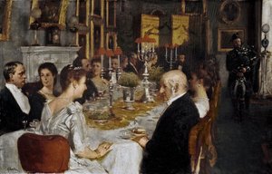Cena a Haddo House da Alfred Edward Emslie