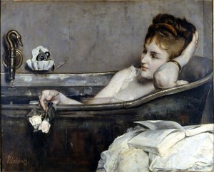 Alfred Stevens: “Il bagno” 1867. Museo Nazionale di Compiègne da Alfred Emile Stevens