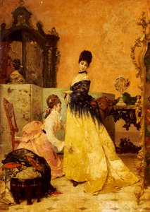 Il nuovo vestito da Alfred Emile Stevens