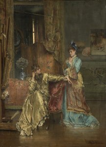 La visita da Alfred Emile Stevens