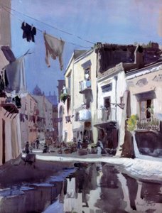 Strada a Pozzuoli da Alfred Frank