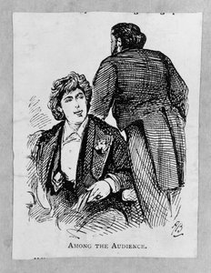 Oscar Wilde (1854-1900) tra il pubblico