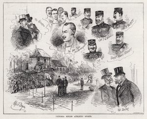 Gare atletiche dei Victoria Rifles (incisione) da Alfred Gish Bryan