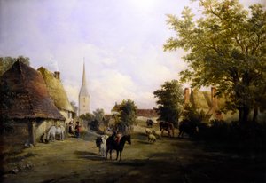 Alfred Vickers (1810-1837) Il villaggio di Hever - Castello di Hever 8-05-2017 11-45-48 da Alfred Gomersal Vickers