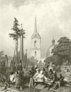 Cimitero della Chiesa di Smolensko da Alfred Gomersal Vickers
