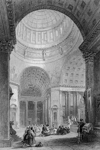 Interno della Chiesa di Kazan, inciso da T. Higham da Alfred Gomersal Vickers