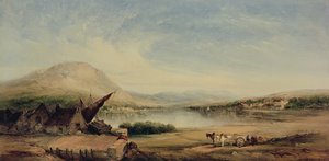 Vista sul lago, XIX secolo da Alfred Gomersal Vickers