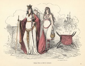 Clotilde, Regina dei Franchi, in abito cerimoniale, V secolo