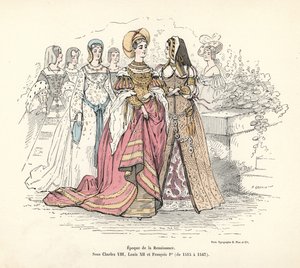 Costumi femminili francesi del Rinascimento da Alfred Grevin