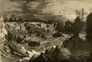 Grandi cascate del Potomac, 1874 da Alfred Harral