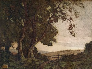 Il frassino cadente, c1910 da Alfred Hartley