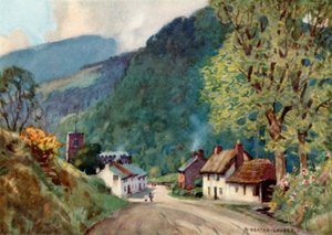 Crowcombe, nei Quantocks (litografia a colori) da Alfred Heaton Cooper