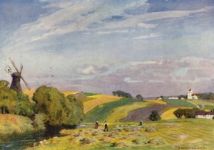 Danimarca: Un tipico paesaggio danese, Jutland meridionale