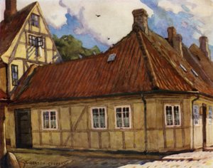Danimarca: Odense, il luogo di nascita di Hans Andersen da Alfred Heaton Cooper