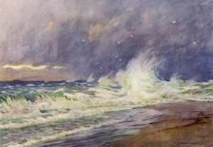 Danimarca: Lo Skaw, Incontro tra il Mare del Nord e il Kattegat da Alfred Heaton Cooper