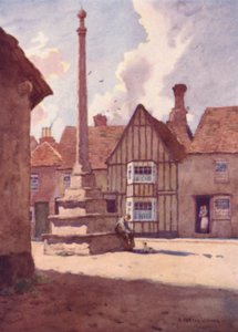 Lavenham Market Cross, Suffolk da Alfred Heaton Cooper