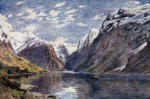 Loen Vand e ghiacciaio, Nordfjord da Alfred Heaton Cooper