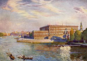 Il Palazzo Reale, Stoccolma da Alfred Heaton Cooper
