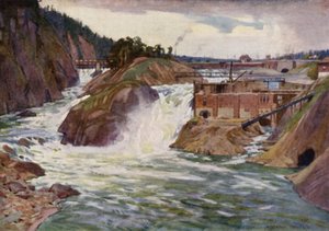 cascate di Trollhattan da Alfred Heaton Cooper