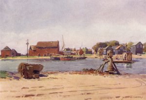 Walberswick Ferry, Suffolk da Alfred Heaton Cooper