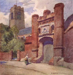 Porta di Wolsey, Ipswich, Suffolk da Alfred Heaton Cooper