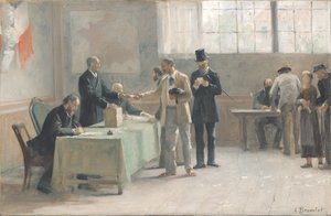 Il suffragio universale, 1888 da Alfred Henri Bramtot