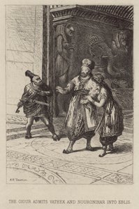 Il Giur ammette Vathek e Nouronihar in Eblis da Alfred Holst Tourrier
