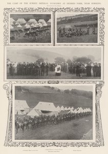 Il Campo della Surrey Imperial Yeomanry a Denbies Park, vicino a Dorking da Alfred Hugh Fisher