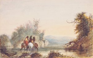 Horse-Shoe Creek, c.1837 da Alfred Jacob Miller