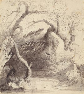Capanna indiana sul Platte, c.1837 da Alfred Jacob Miller