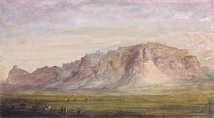 Scotts Bluff vicino al Nebraska (Platte), c.1837 da Alfred Jacob Miller