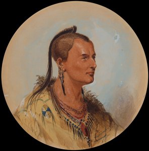 Coraggioso Sioux, c.1837 da Alfred Jacob Miller