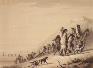 Indiani Serpente in Migrazione, c.1837 da Alfred Jacob Miller