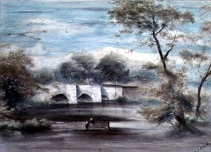 Paesaggio con ponte