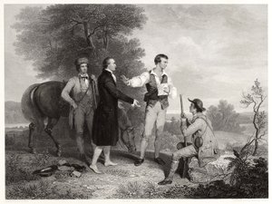 La Cattura del Maggiore Andre, dopo Asher B. Durand, c.1846 da Alfred Jones