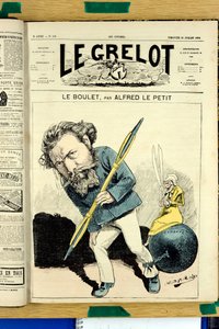 Copertina di Le Grelot, numero 119, Satirico a Colori da Alfred Le Petit