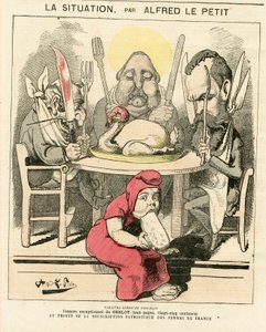 Copertina di Le Grelot, numero 47, satirico a colori da Alfred Le Petit