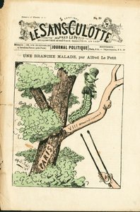 Copertina di Le Sans-Panlotte, numero 29, Satirico a colori da Alfred Le Petit