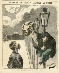 Illustrazione di Alfred Le Petity (1841-1909) per la Copertina di Le Grelot da Alfred Le Petit