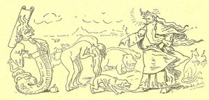 Illustrazione di Alfred Le Pete (1841-1909) in Gros-Jean e il suo curato da Alfred Le Petit