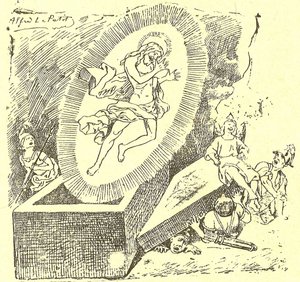 Illustrazione di Alfred Le Pete (1841-1909) in Gros-Jean e la sua parrocchia da Alfred Le Petit