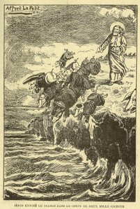Illustrazione di Alfred Le Pete (1841-1909) in Gros-Jean e il suo curato da Alfred Le Petit