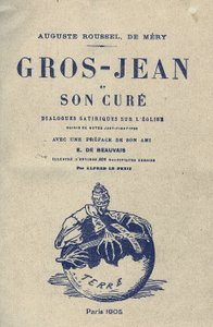 Illustrazione di Alfred Le Petit (1841-1909) per la copertina di Gros-Jean e la sua cura