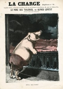 La Charge (1870), numero 15, satirico a colori da Alfred Le Petit