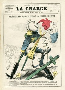 La Charge (1870), numero 15, Satirico a colori da Alfred Le Petit