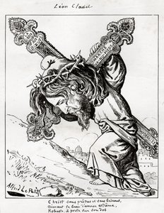 Caricatura di Leon Cladel da Alfred Le Petit