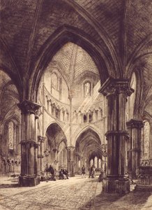 Interno della Chiesa del Tempio da Alfred Louis Brunet Debaines